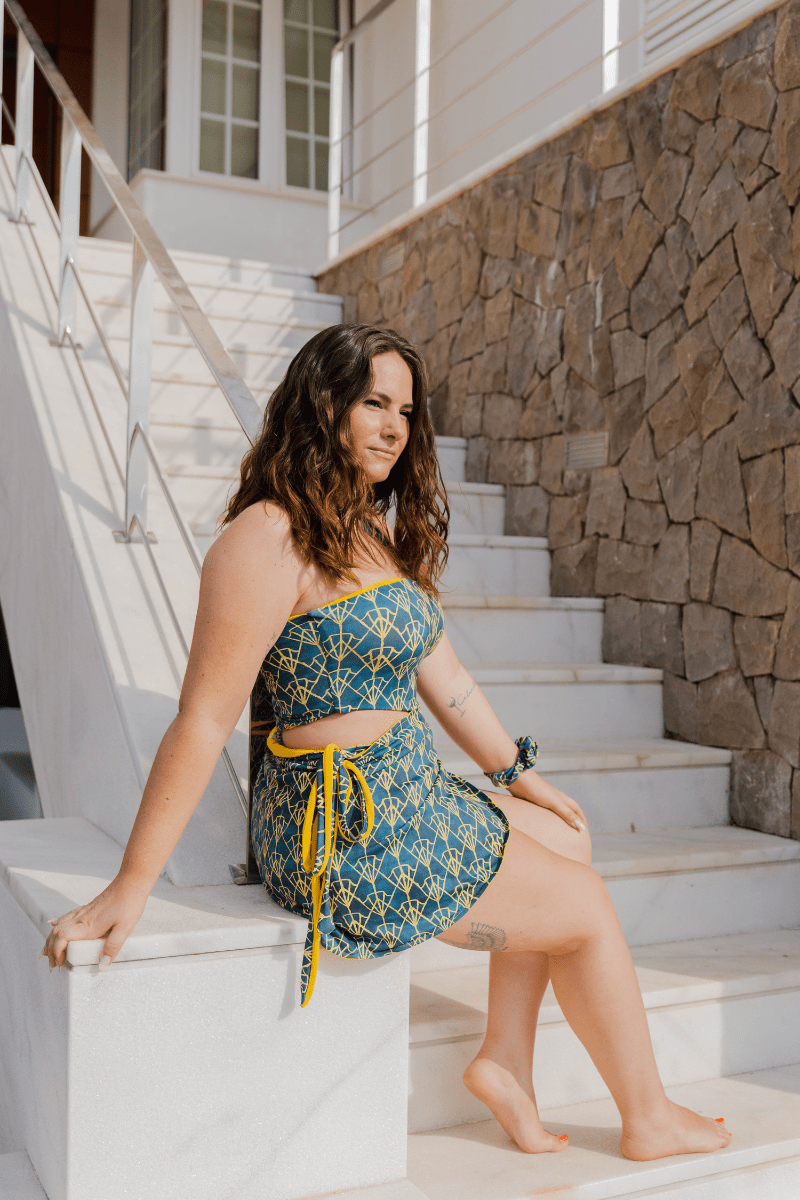 Pareo Reversible Chrysler Owl's Eye