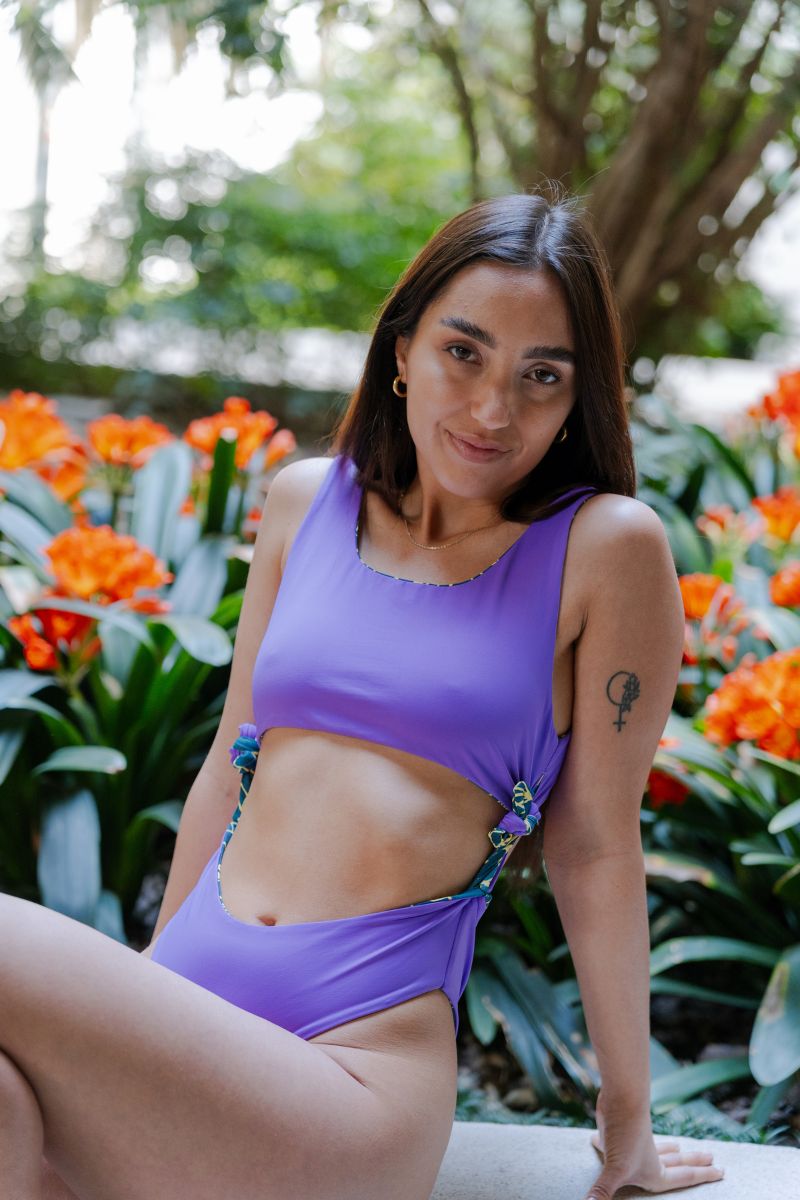 Trikini Reversible Tassel Amaranth Purple | Mujer