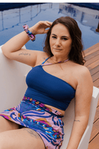 Pareo Reversible The Webster Blue Pansy