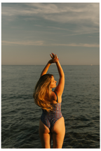 Almare Traje de Baño Geométrico Azul ALMARE | Mujer