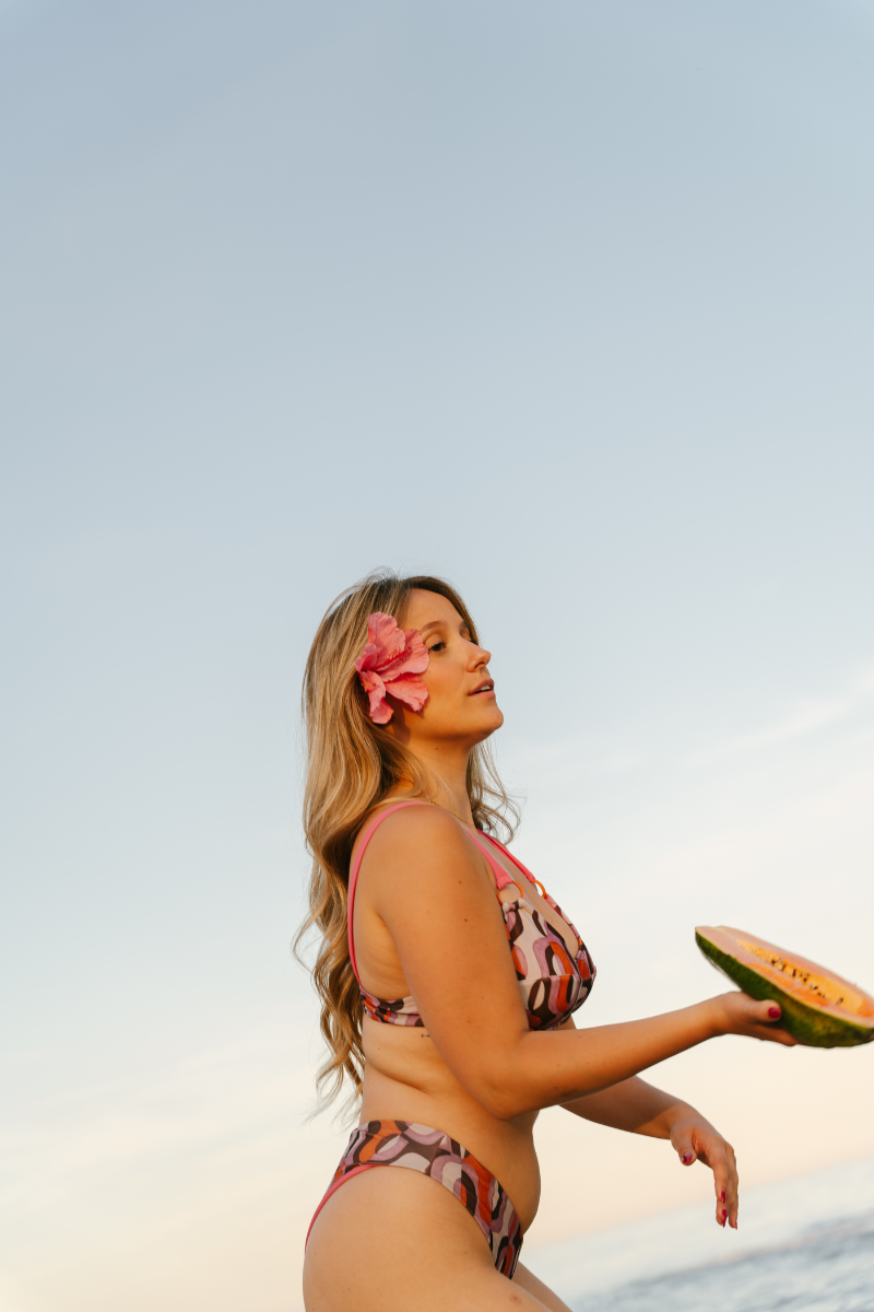 Sujetador de Aro Rosa y Naranja SALINAS  | Mujer